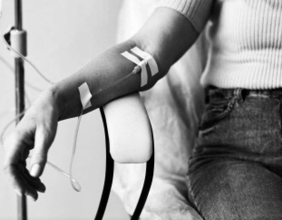 Recevoir une perfusion