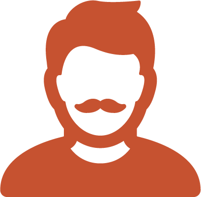 L'illustration de l'homme avec une moustache